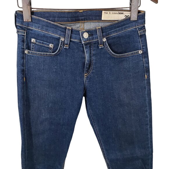 Rag & Bone Womens Stevie Capri Skinny Paz Dark Wash Jeans Size 26 Blue Denim - Picture 4 of 12